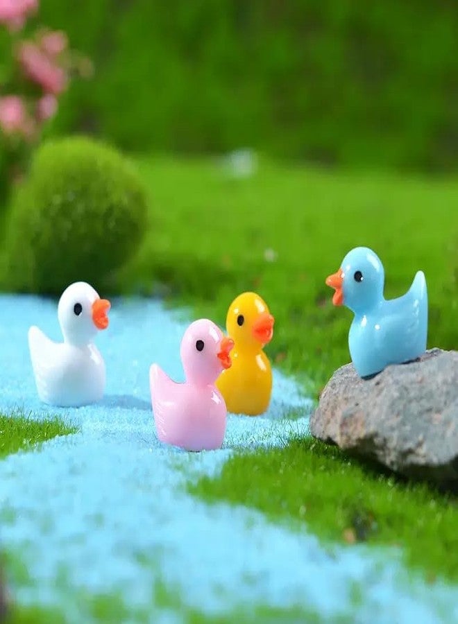 Zhuluck 20Pcs Miniature Ducks Tiny Ducks Miniature Figures Ornament Vivid for Desktop, Dollhouse Accessories, XXX-Large, Random Color - Image 5